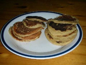 Tofu and banana pancakes