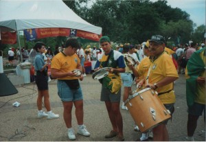 Mixing with Brazil fans in Dallas