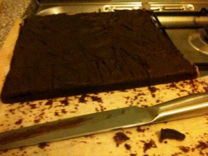 Vegan chocolate tray bake