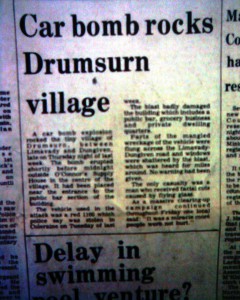Car bomb rocks Drumsurn village