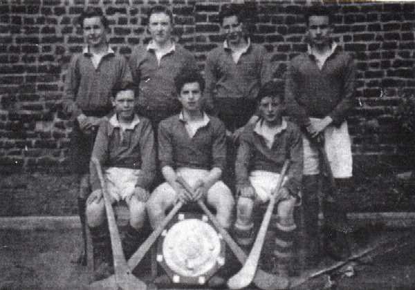 This looks like a St. Malachy's house hurling team; is that Aidan Bergin lurking at the back?